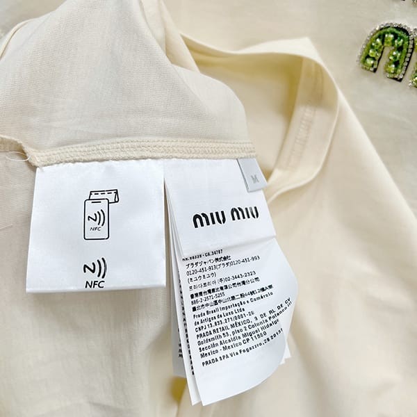 最安値挑戦ミュウミュウ スーパーコピー ジャージー Tシャツ MJN499_14ARF0HAT​